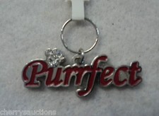 PURRFECT bling paw MY PET CAT ENGRAVEABLE CHARM Tag Jewelry new kitty ganz