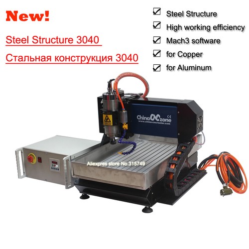 Fresatrice per incisione router in acciaio CNC 3040 3 assi Mach 3 USB FAI da te - Foto 4 di 12