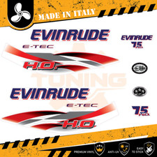 Décalcomanies adhésif Moteur hors-bord Evinrude e-tec ho 75 Ch - C