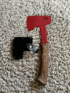 Buck Compadre 106 Axe Red With Sheath