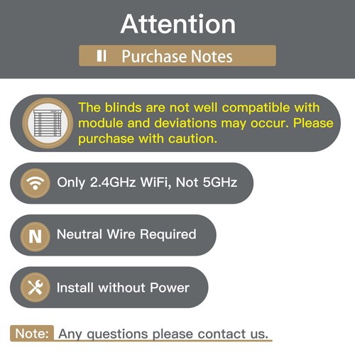 MOES WLAN RF433 Interruptor de persiana inteligente Módulo Persianas Temporizador Alexa APP - Imagen 2 de 18