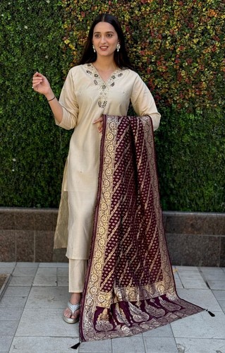 Pakistani Salwar Kameez Readymade 3 Piece Suits Wedding Party Handwork Dress New - Picture 7 of 10