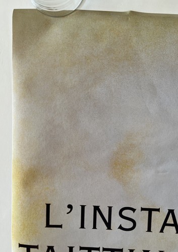 Cartel de champán francés vintage L’instant Taittinger años 80 anuncio de alcohol - Imagen 4 de 8