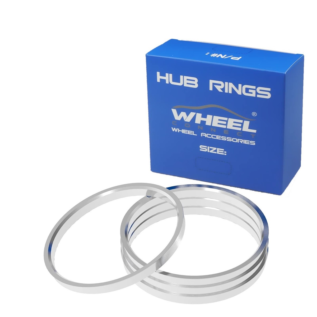 WHEEL CONNECT Hub Centric Rings, 125.1 (125.2) to 121.3 Set of 4