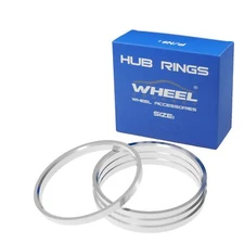 WHEEL CONNECT Hub Centric Rings, 125.1 (125.2) to 121.3 Set of 4, Aluminium A...