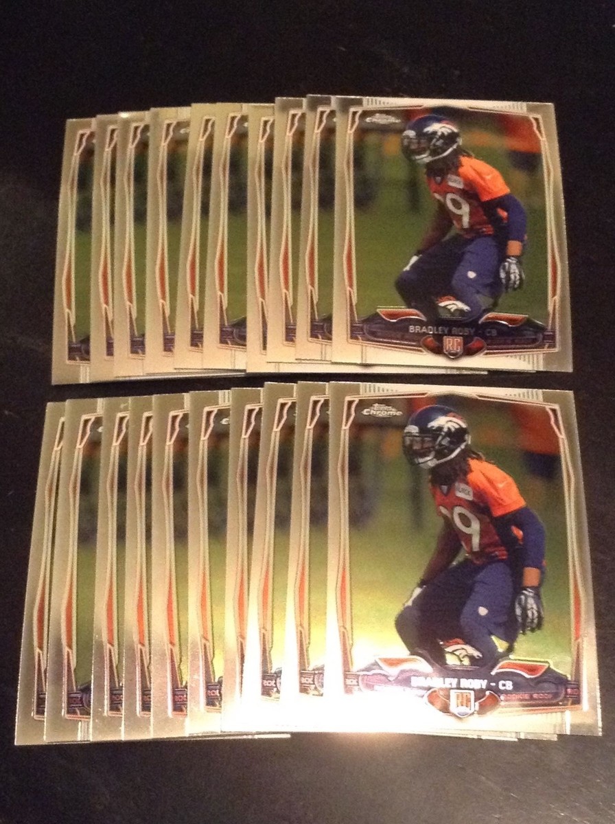 Denver Broncos cb Bradley roby rc chrome 20 card lot rookie