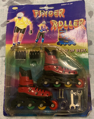 Finger Roller Mini Inline Skates Freestyle tech deck fingerboard toy New Sealed