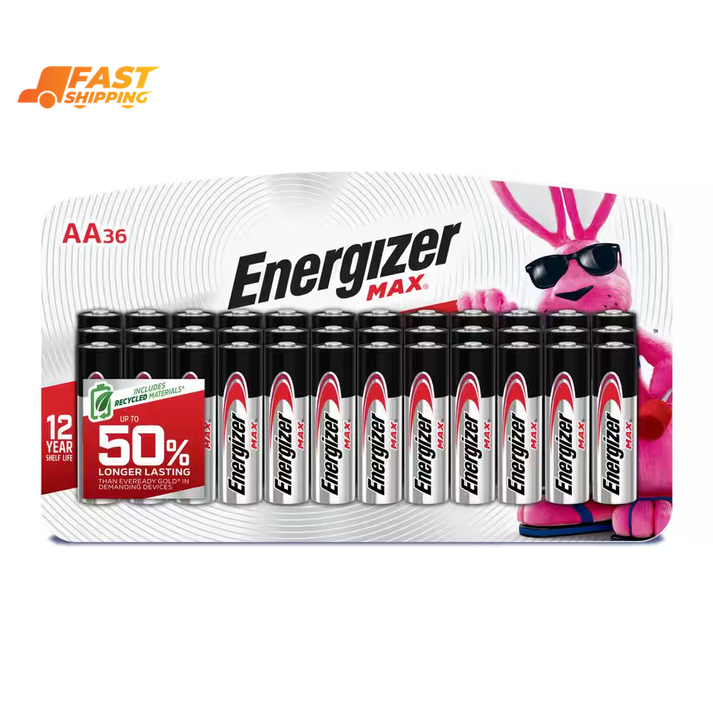 MAX AA Batteries, Double a Alkaline Batteries Different Pack Sizes-image