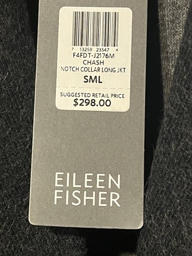 Eileen Fisher SP Felted Wool Double knit Blazer - Picture 2 of 8