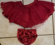 GYMBOREE Purple Tulle Satin Skirt W/Matching Underware Halloween Sz 18-24M-2T