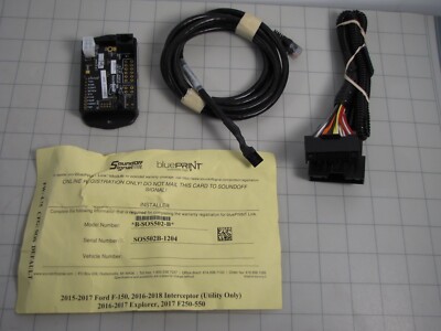 Soundoff Signal B-SOS502-B Kit w/ Intermotive S-M1200-07 Control Module NEW