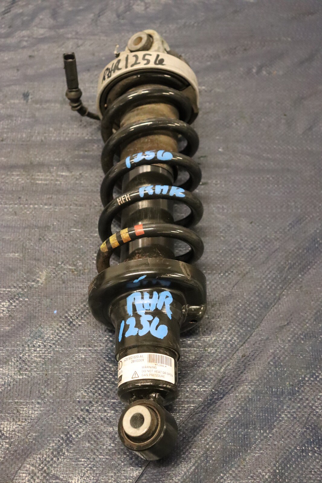 2012 AUDI R8 5.2 QUATTRO SPYDER V10 OEM RH PASSENGER REAR SHOCK & SPRING #1256