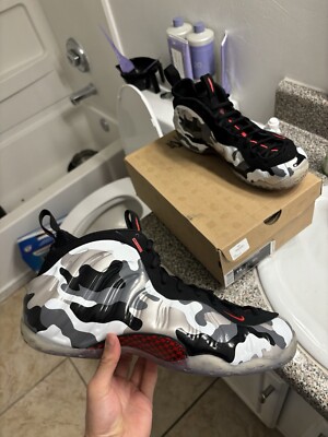 Size 14 - Nike Air Foamposite One PRM Fighter Jet ICY PAIR 