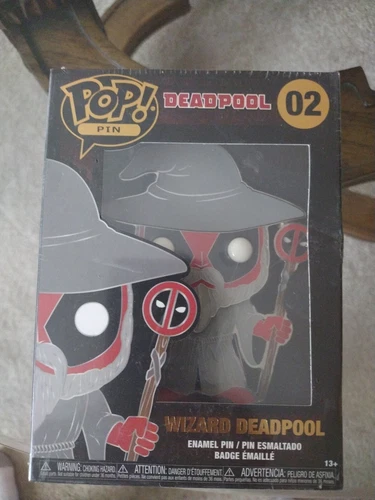 Marvel Deadpool 3 Inch Funko POP Pin | Wizard Deadpool