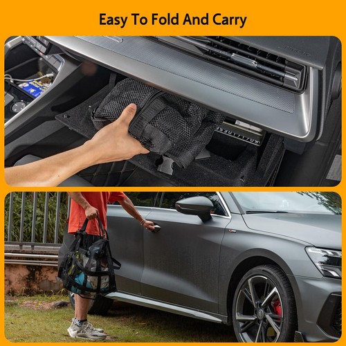 Bespeur Car Ceiling Cargo Net with 3 Pockets31.5"x21.6" Car Overhead Storage ... - Picture 8 of 8
