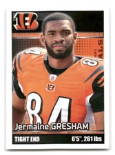 Jermaine Gresham 2012 Panini Stickers #81 Cincinnati Bengals FOOTBALL