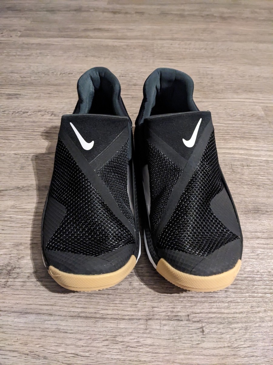 Women's Size 7.5 - Nike Go FlyEase Black White Gum Slip On Shoes