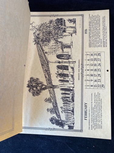 SIGNIERT von Artist LTD # Historical Los Angeles Bicentennial Calendar 1975 - Bild 7 von 10