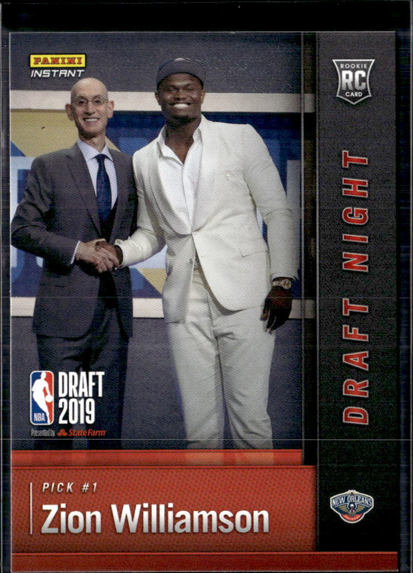 2019-20 Panini Instant NBA Draft Night #DN-ZW Zion Williamson #/17281 Pelicans