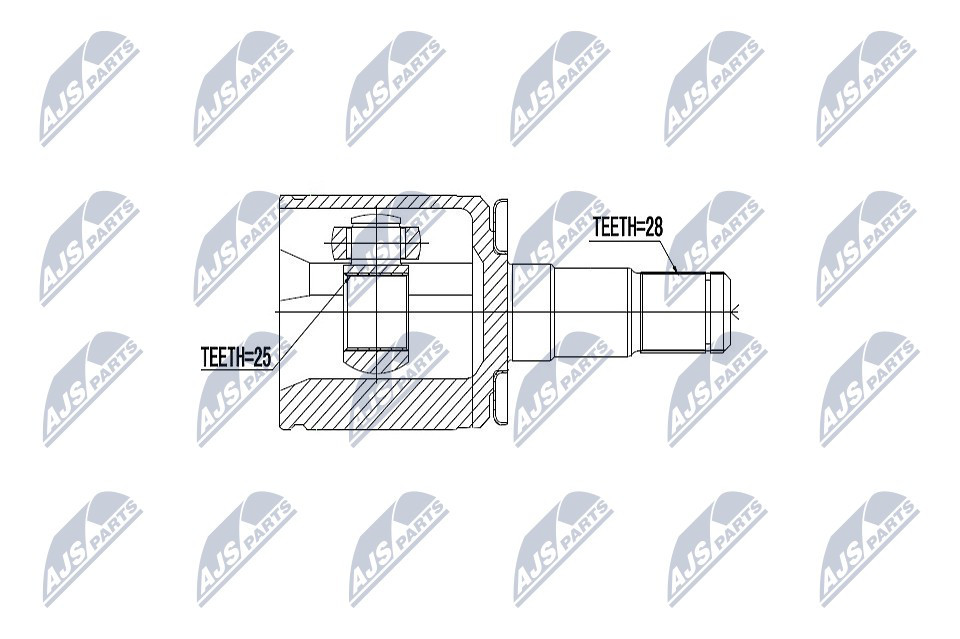 JOINT KIT DRIVE SHAFT NPW-MS-047 FOR MITSUBISHI PAJERO/II/Canvas/Top/SHOGUN/� - Image 9