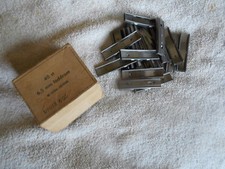 10 original swedish model 1896 1894 1938 mauser 6.5x55 stripper clips 5 rd NOS