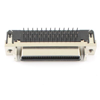 1Pcs SCSI Connector MDR CN Type Female 50 Pin Right Angle PCB Connector Adapter