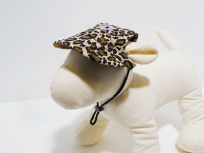 Hundemütze Hundekappe Basecap -  Leopard - Größe S / M -