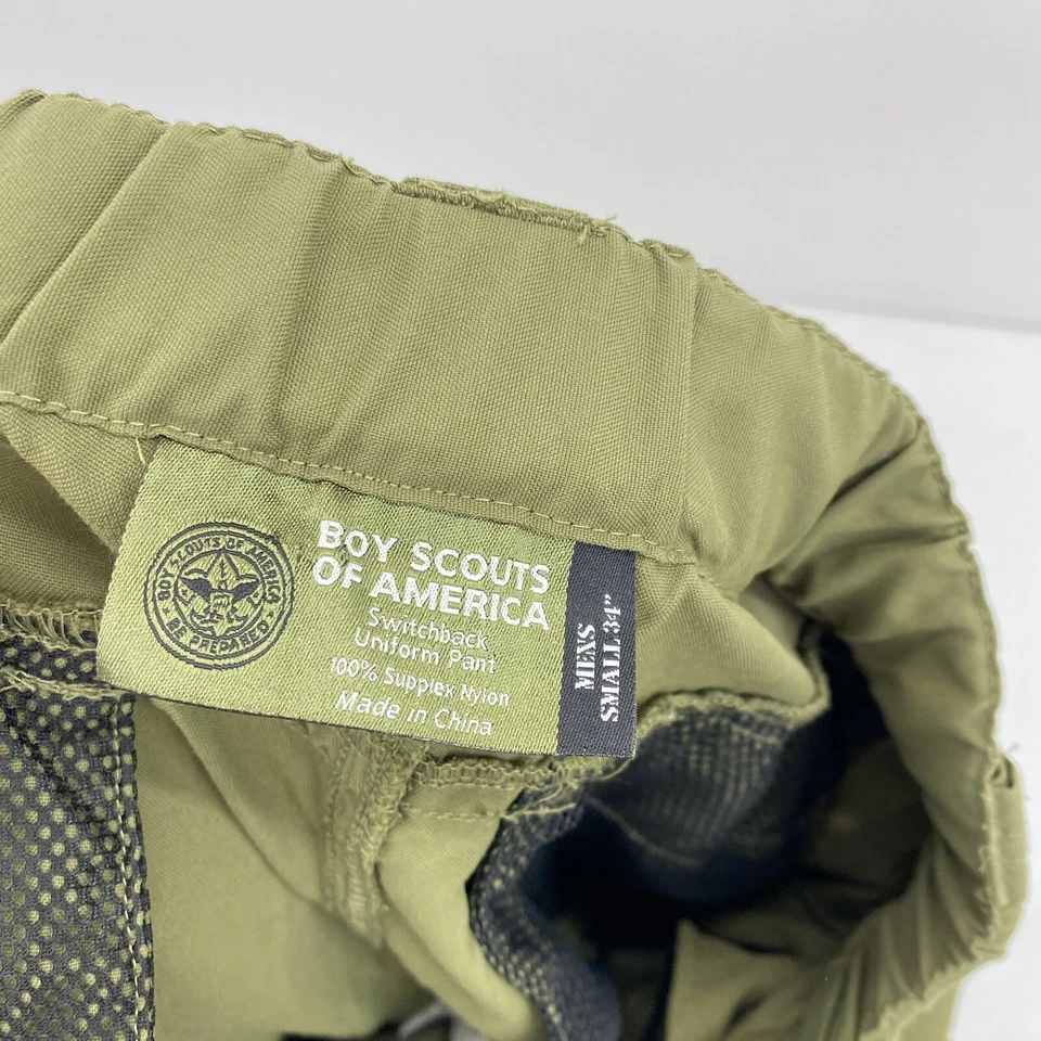 Boy Scouts of America shorts Mens small pockets BSA 32x6 Green Official READ - Image 4 of 4