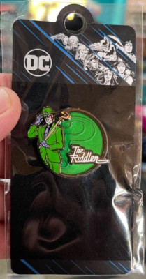 Six Flags Magic Mountain Dc Universe The Riddler Enamel Pin New