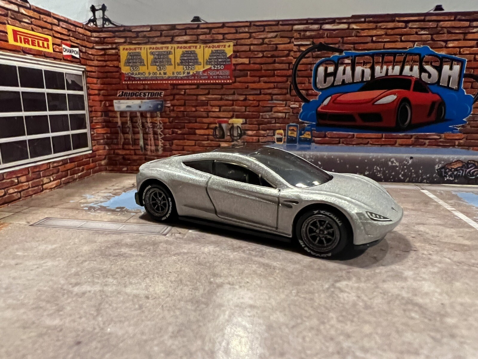 Hot Wheels TESLA ROADSTER Custom Real Rider WHEELS Swap Choose