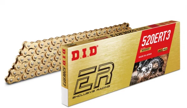 DID 520 ERT3 Kette Gold verstärkt G&G 118 Glieder Clipschloß ERT 3 MX Rennkette - Bild 4 von 4