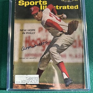 Art Mahaffey Phillies Autographed Signed April 1963 Sports Illustrated Vintage