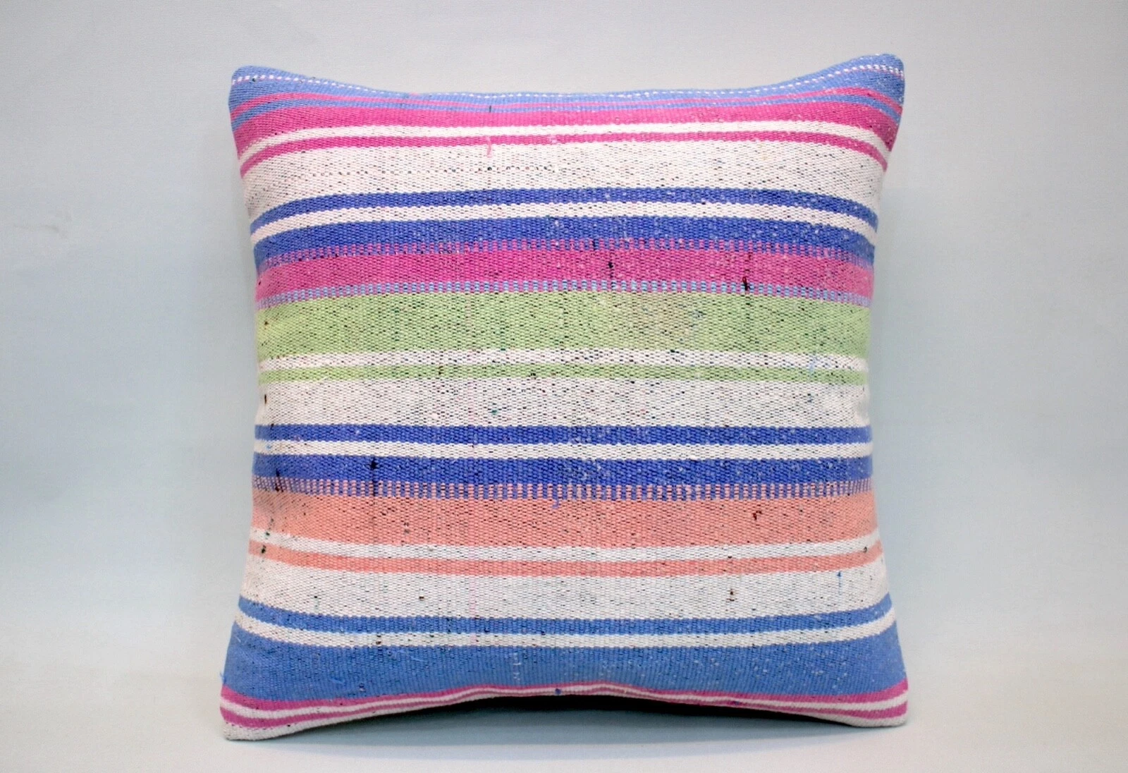 Kilim Pillow Cover, 16x16 in, Vintage Throw Pillow, Decorative Pillow Cushion