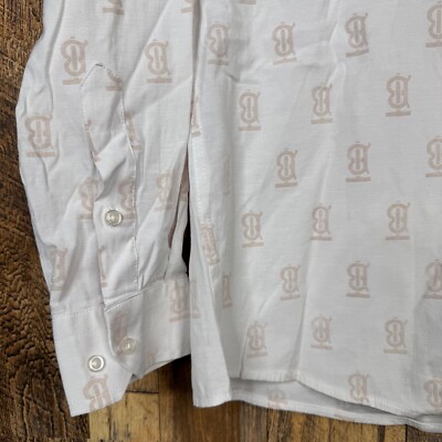 BURBERRY LONDON England Shirt Men M Long Sleeve White Dress Casual