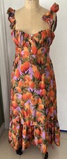 FARM RIO MANGO MACAWS TROPICAL DRESS MAXI DRESS XL 