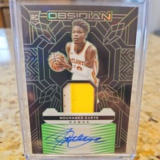 2023-24 Obsidian Green Etch Rpa 15/25 Mouhamed Gueye ATL Hawks