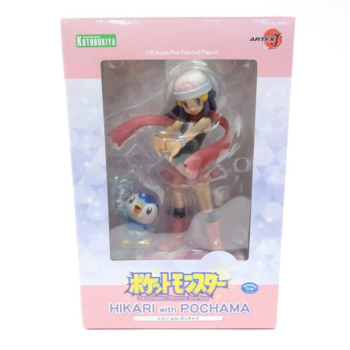 Kotobukiya ポケットモンスター Hikari with Pochama Kotobukiya Artfx J Pokemon Hikari with Piplup Pochama 1/8 Scale
