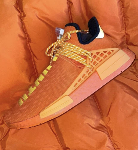 adidas NMD Human Race x Pharrell Williams HU Mens Womens Shoes Sneakers Orange