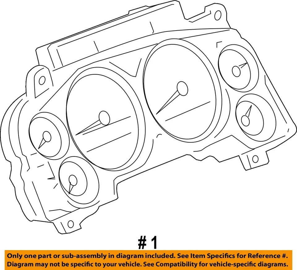 Used Speedometer Gauge fits: 2007 Gmc Yukon xl 1500 new style smooth door skin c - Image 4 of 4