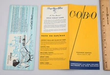 Vintage 1969 C & O B & O Railroad Chessie Starlight Service Timetable & Insert
