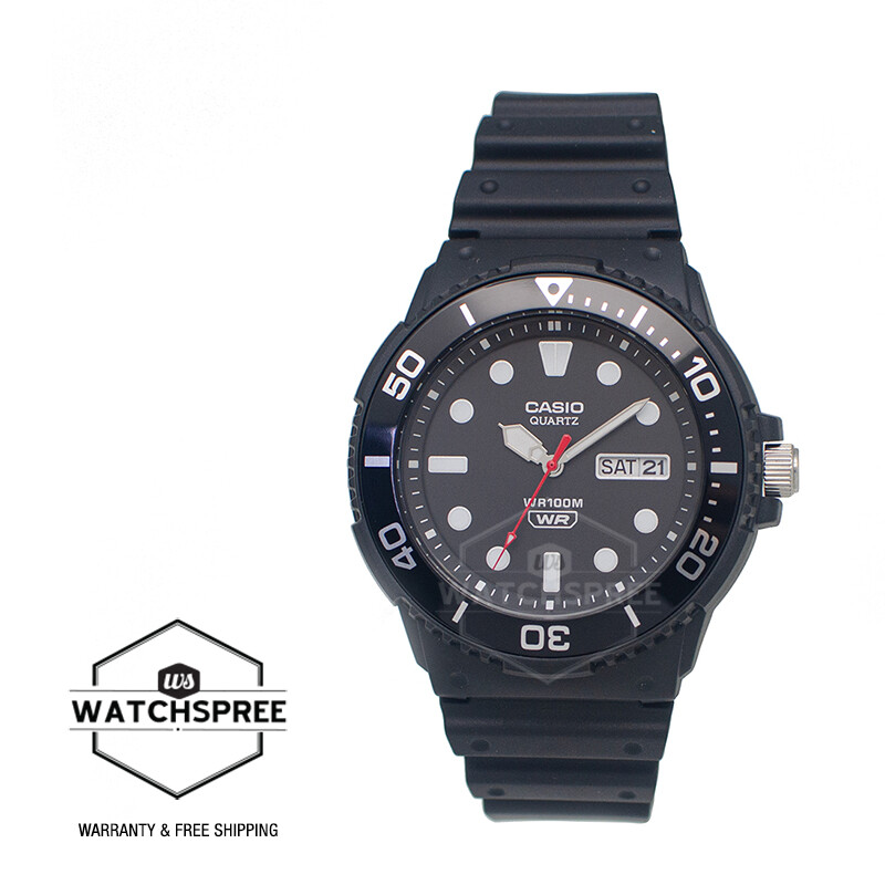 Unisex Analog Wrist Watch with 200M WR, Stainless Steel Case, Resin Band, Date Casio - Brandclub - Casio MDV106 Series Unisex Analog Watch  main image 4