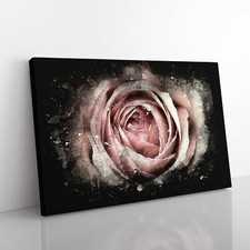 Pink Rose Flower Vol.3 Canvas Wall Art Print Framed Picture Decor Living Room