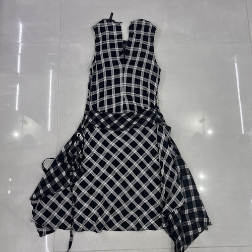 Abito smanicato Rag & Bone Brighton a quadri bianco e nero taglia XXS - Foto 6 di 6
