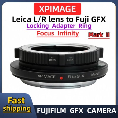 LEICA R Lens to Fujifilm GFX-mount for XPimage L/R-GFX Locking adapter ETERNA 55