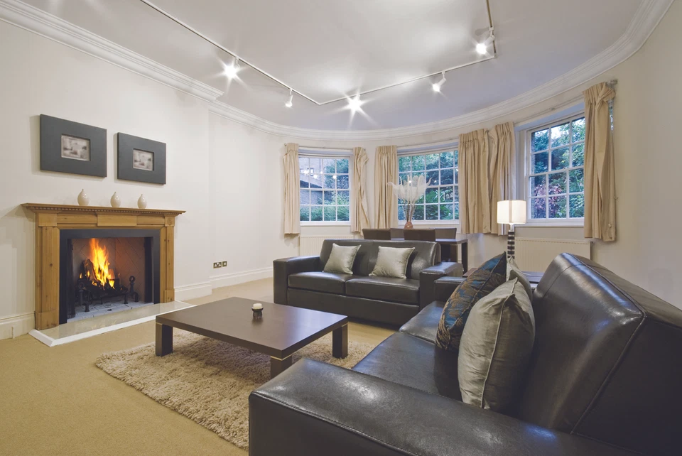 Superior WRT4550 Traditional Wood Burning Fireplace with White Stacked Panels - Image 4 of 4