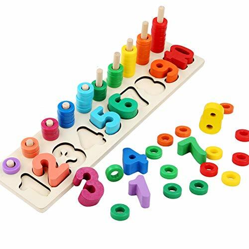 Puzzle en bois Montessori pour apprendre à compter aux enfants de 3 à 4 ans