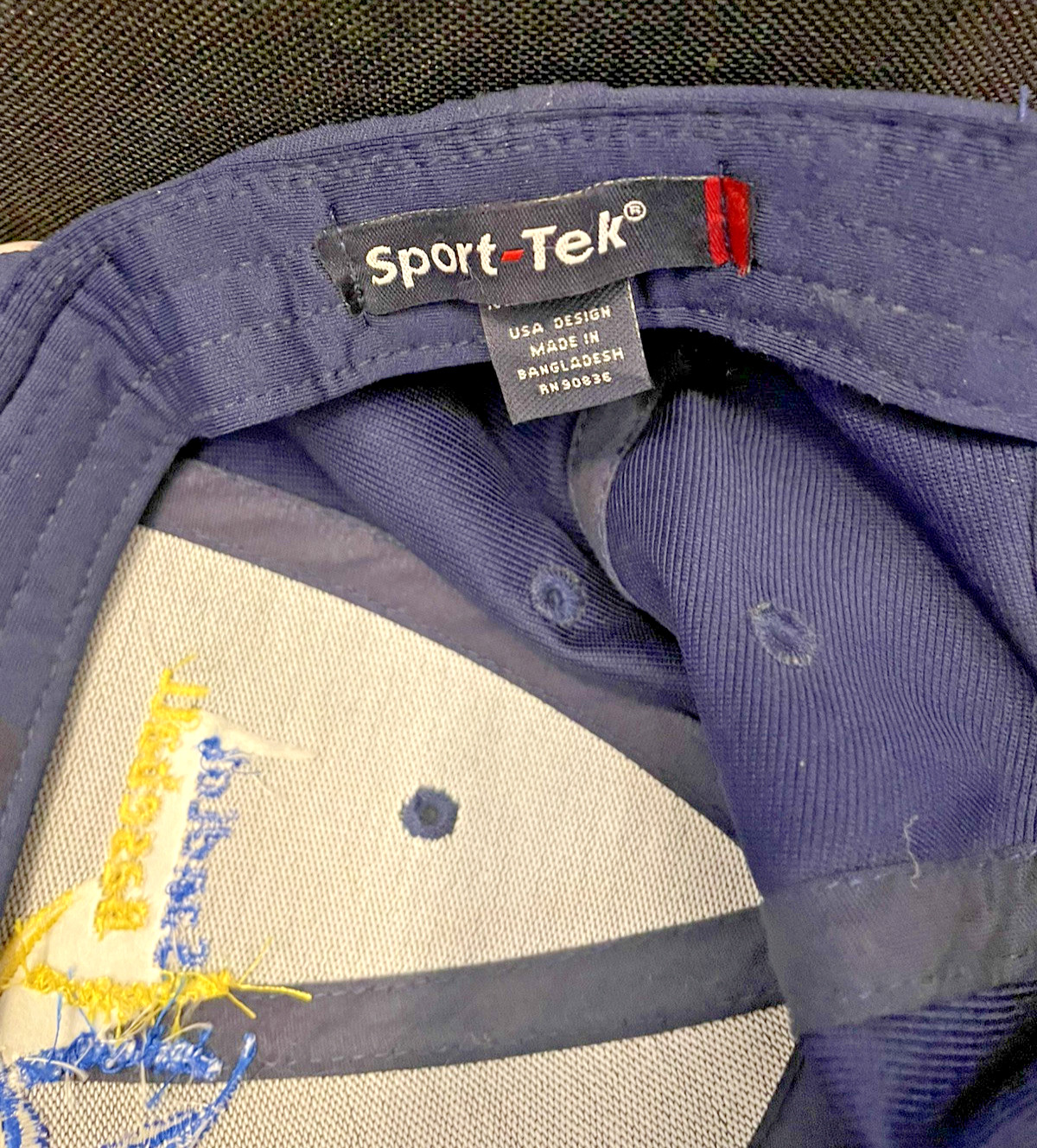 Sandlot Baseball Cap Adjustable Wrapback Hat Navy… - image 4