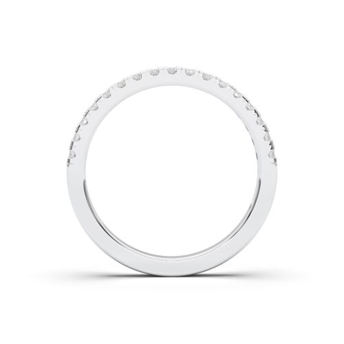 0.25 Ct F-G/VS Lab Grown Diamond Half Eternity Engagement Ring in 10K Solid Gold - Picture 11 of 15