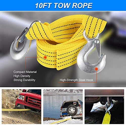Car Roadside Emergency Kit w/13FT Jumper Cable Blanket Shovel Triangle First Aid - Bild 6 von 9
