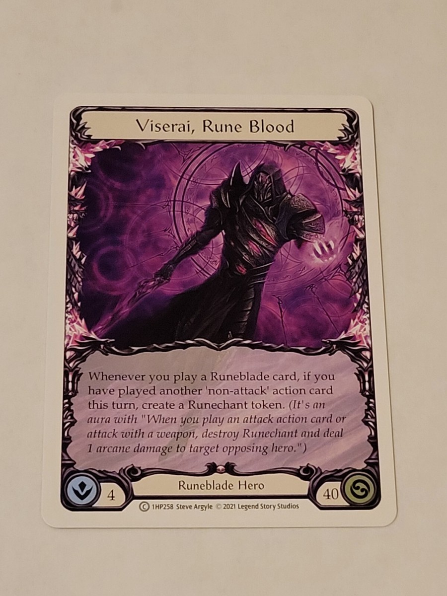 Viserai, rune blood history pack 1 NM Flesh And Blood | eBay